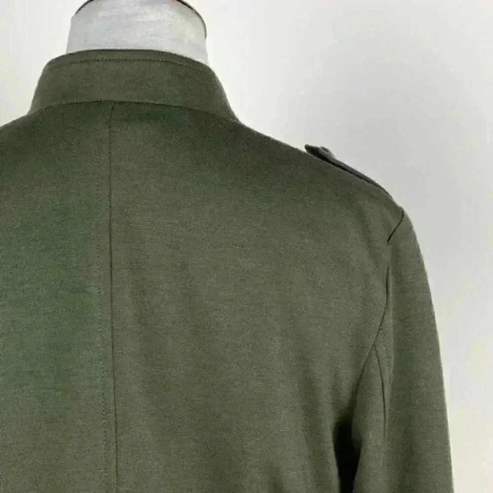 APT 9 blazer sz S army green military style jacket - Picture 7 of 10
